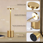 Luminária de Mesa LED com Toque Sem Fio