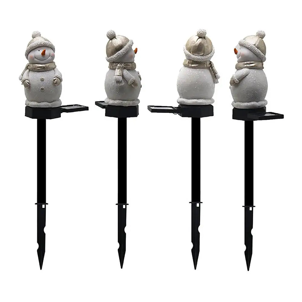 Luminária Solar Boneco de Neve