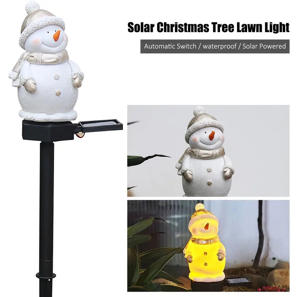 Luminária Solar Boneco de Neve