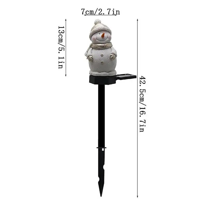 Luminária Solar Boneco de Neve