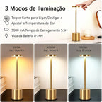 Luminária de Mesa LED com Toque Sem Fio