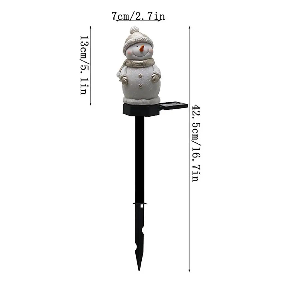 Luminária Solar Boneco de Neve