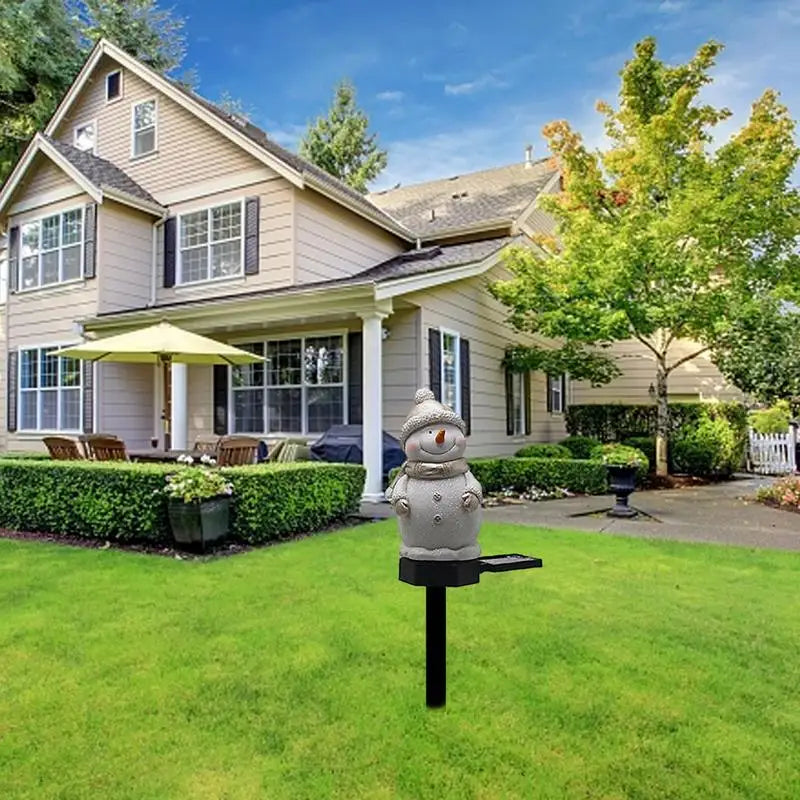 Luminária Solar Boneco de Neve