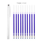 Caneta apagável azul com para marcação em tecido