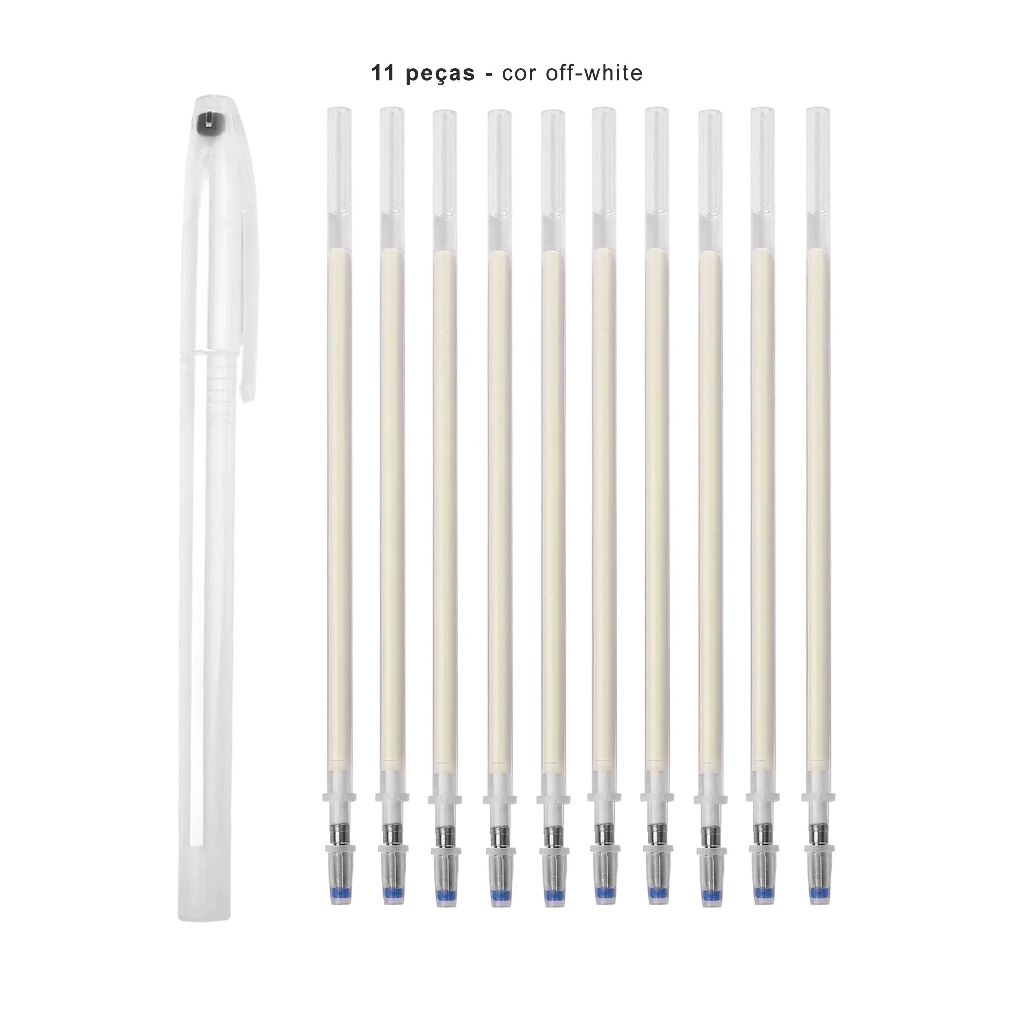 Caneta apagável off white para marcação em tecido