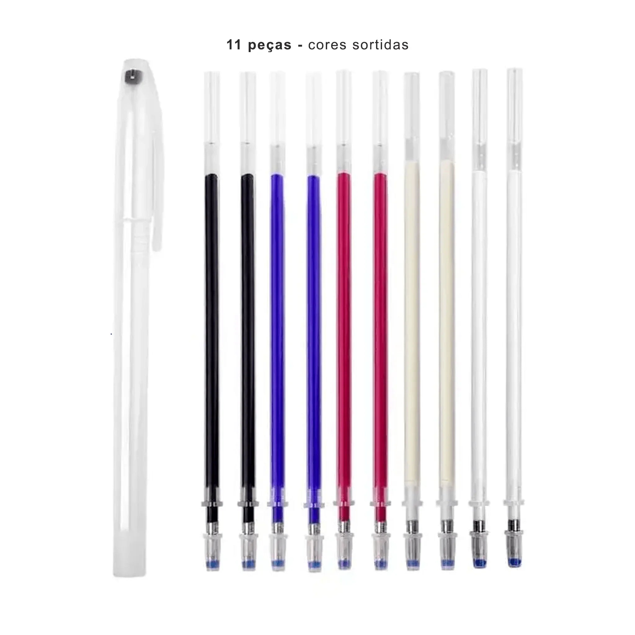 Caneta apagável sortidas com para marcação em tecido