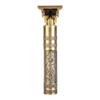 Barbeador elétrico, modelo dragão dourado, para cortes de cabelo e barba com design premium