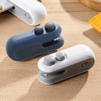 Mini selador e cortador de embalagens em várias cores disponíveis, compacto e portátil